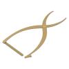 Jauarta Eyebrow Stencil Microblading Ruler Stainless Steel 3 Point Positioning Golden Ratio Symmetrical Measuring Tool Eyebrow Ruler (Gold) view 1