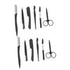 FRCOLOR 12pcs Travel Eyebrow Razor Set Portable Trimmer Comb Brush Scissors and Shaper for Women Makeup view 1