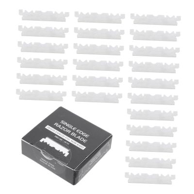 FRCOLOR 500pcs Single Face for Barbershop Old Folding Cutter for Smooth Shaving and Grooming Needs
