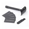 FRCOLOR 3sets Manual Shaver Body Old Style Traditional Safety Razor Metal Handle Double-edged Blade Razor for Men view 4