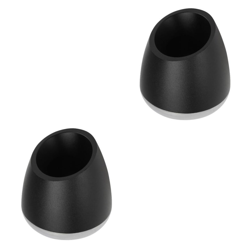 FRCOLOR 2pcs Aluminium Alloy Shaving Stand with Oblique Opening and Holder for Shaving for Organizing Your Bathroom Essentials