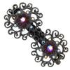 1928 Jewelry Siam Red Austrian And Red Crystal Ab 2.55 Inch Hair Barrette Clip For Women, (1 Pcs) view 1
