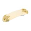 1928 Jewelry Oval Ivory Fleur de Lis 3.36 Inch Hair Barrette Clip For Women, (1 Pcs) view 1