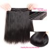 10A Straight Bundles with Closure for Black Women Human Hair Bundles 100% Unprocessed Brazilian Virgin Human Hair 3 Bundles with 4X4 Lace Closure Free Part Natural Color22 24 26+20 view 4