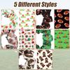 10pcs Sport Hair Scrunchies, Football Scrunchies Elastic Silk Satin Hairband Rugby Scrunchy for Sport Hair Ties Ponytail Holders for Girls Women Players Teams (5 Styles) view 3