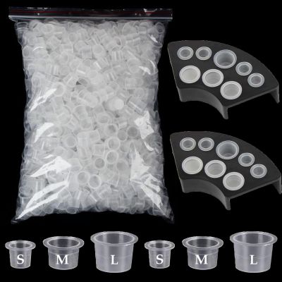 302Pcs Tattoo Ink Caps Holders Set, Urknall 300pcs Tattoo Caps and 2pcs Ink Cups Holders Mixed Size 100 Small 100 Medium 100 Large for Tattoos Ink Tattooing Suppies