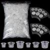302Pcs Tattoo Ink Caps Holders Set, Urknall 300pcs Tattoo Caps and 2pcs Ink Cups Holders Mixed Size 100 Small 100 Medium 100 Large for Tattoos Ink Tattooing Suppies view 1