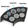 302Pcs Tattoo Ink Caps Holders Set, Urknall 300pcs Tattoo Caps and 2pcs Ink Cups Holders Mixed Size 100 Small 100 Medium 100 Large for Tattoos Ink Tattooing Suppies view 4