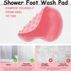 AKOAK 1 Pack Shower Back and Foot Scrubber, Wall-mounted Scrubber with Suction Cup, Silicone Bath Massage Pad Brush for Bathroom Foot Cleaning for Both Men and Women Improving Skin and Gentle Exfoliat view 4