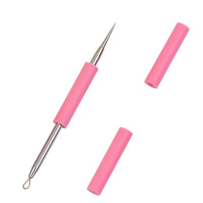 Pimple Extractor Tools Acne Removal Needle Surgical Grade Acne Treatment Tool 2-in-1 Blackhead Remover