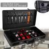 HuaShuani Hair and Beauty Tool Storage Box, Hairdresser Suitcase Travel Code Case, Portable Tool Organizer, Suitable for Organizing Scissors, Trimmers, Combs, Brushes and Other Styling Tools view 2