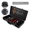 HuaShuani Hair and Beauty Tool Storage Box, Hairdresser Suitcase Travel Code Case, Portable Tool Organizer, Suitable for Organizing Scissors, Trimmers, Combs, Brushes and Other Styling Tools view 3