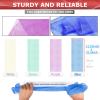 4 Pieces Exfoliating Washcloth Shower Towel African Net Sponge Japanese Wash Cloth Face Exfoliating Sponge Loofah Exfoliating Body Scrubber for Body Exfoliation (Blue, Green, Purple, White) view 2