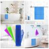 4 Pieces Exfoliating Washcloth Shower Towel African Net Sponge Japanese Wash Cloth Face Exfoliating Sponge Loofah Exfoliating Body Scrubber for Body Exfoliation (Blue, Green, Purple, White) view 3