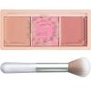 3 Color Matte Pink Blush Palette with Brush, Long Lasting Cheek Makeup, Smooth and Light Blush Powder for Face Beauty view 1