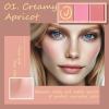 3 Color Matte Pink Blush Palette with Brush, Long Lasting Cheek Makeup, Smooth and Light Blush Powder for Face Beauty view 3