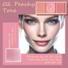 3 Color Matte Pink Blush Palette with Brush, Long Lasting Cheek Makeup, Smooth and Light Blush Powder for Face Beauty view 4