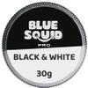 Blue Squid Face Paint Water Based Single Cake Professional Face & Body Paint - Water Activated, Kids Adults Face Painting for Costume, Halloween Makeup, Cosplay - Split Black & White Face Paint 30g view 1