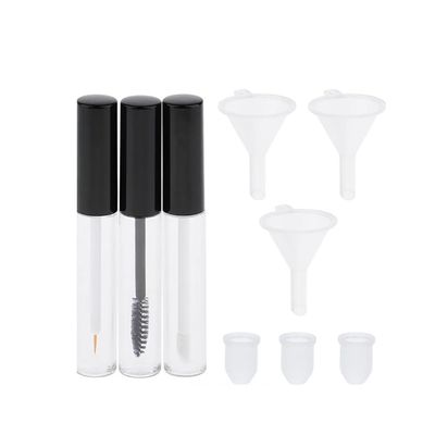 1set Empty Mascara Tube Empty Mascara Eyeliner Tube Wand Lip Gloss Bottle Wand Transfer Funnels Makeup Vials Diy Mascara Tube