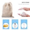 20 Pack Soap Saver Bag,Soap BagsNatural Cotton Linen Soap Saving Bags Mesh Plastic Free Exfoliating Foaming And Drying Shower Soap Holderr (Cotton and linen) view 4