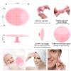 Silicone Face Scrubber, 1pcs Exfoliating Lip Brush, 1pcs Cleansing Brush,2pcs Face Mask Exfoliator Blackhead Skin Care Tool view 4