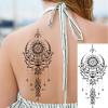 10 Sheet Sexy Lotus Flower Realistic Temporary Tattoos for Women Arm Thigh, Large Floral Indian Tribal Bohemia Butterfly Fake Tattoo Sticker Adult Girl, Mandala Temp Tatoo Leg Breast Chest Body Art view 3