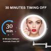 8 Inches Wall Mounted Makeup Mirror Double Sided 1X/10X Magnifying Vanity Mirror Swivel Extendable Powered view 4