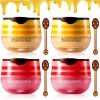 4PCS Strawberry & Honey Lip Balm, Vitamin E Moisturizing Propolis Sleeping Lip Mask, Effective Reduces Lip Lines Prevention Dry and Cracked Lip Scrubs Exfoliator Smoothing Dry Lip Care view 1