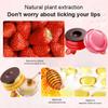 4PCS Strawberry & Honey Lip Balm, Vitamin E Moisturizing Propolis Sleeping Lip Mask, Effective Reduces Lip Lines Prevention Dry and Cracked Lip Scrubs Exfoliator Smoothing Dry Lip Care view 4