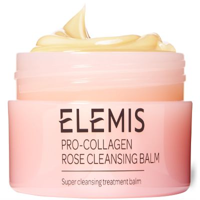 ELEMIS Pro-Collagen Rose Cleansing Balm - 3-in-1 Daily Face Cleanser - Melts Away Waterproof Makeup and Sunscreen - Rose and Elderberry Oil - 100