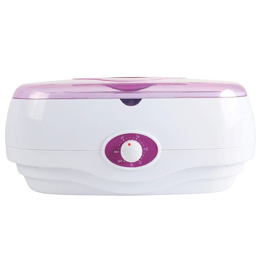Paraffin Wax Machine - Quick Heating Paraffin Wax Warmer Moisturizing Kit,4L Large Capacity, Transparent Dust Cover, Adjustable Temperature Waxing Kit Bikini Wax for Women Men (Color : Pink)