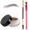 3 IN 1 Eyebrow Gel Kit With 2 Eyebrow Brushs,High Pigment,Waterproof,Long Wearing, Eyebrow Pomade For All Skin Tones, #03 chocolate view 1