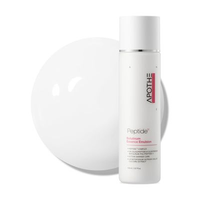 APOTHE Peptide Essence Emulsion, Korean Face Serum w. 11 Botulinum Peptide & Edelweiss, Anti-Aging, Firming for Wrinkles & Elasticity with Liposome 5.07 fl oz (150ml)