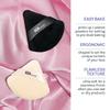 AOA Studio Velvet Puffs Makeup Puff Set of 6 Loose Powder Body Powder, Velour Makeup Blender Sponge Foundation Blending Sponges Set Beauty Makeup Tools(Black/Peach) view 3