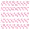 100 Pcs Alligator Hair Clip for Styling Sectioning - Salon Hair Clip for Thick Hair, Plastic Hair Styling Clip with Wide Teeth & Double-Hinged Design (Pink) view 1