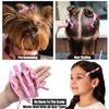 100 Pcs Alligator Hair Clip for Styling Sectioning - Salon Hair Clip for Thick Hair, Plastic Hair Styling Clip with Wide Teeth & Double-Hinged Design (Pink) view 3