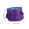 balacoo Portable Collapsible Foot Soaking Basin Foldable Travel Foot Bath Tub and for Home and Outdoor Use Purple view 4