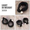 FRCOLOR 3pcs Pearl Hair Bun Maker Foam Sponge Donut Maker Beauty Hair Bun Clips Ponytail Bun Maker for Women Lazy view 4