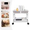 CNCEST Pedicure Chair,Beauty Salon Nail Or Foot Bath Spa Portable Trolley,Cart for Foot Rest Pedicure Manicure Funiture Massage Table Salon Supplies,Footrest Stand (White) view 4