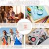 URSKYTOUS Initial Makeup Bag Personalized Preppy Travel Small Cosmetic Bag Cute PU White Chenille Letter Makeup Pouch for Purse Waterproof Zippered Toiletry Organizer for Women Girls Kids Friends (Z) view 3
