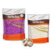 1.3lb Hard Wax Beads for Hair Removal, Yovanpur Pearl Wax Beads for Brazilian Waxing, Waxing Beans for Sensitive Skin, 21oz Face Eyebrow Back Legs At Home with 20pcs Wax Sticks(Violet & Coconut) view 1