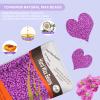 1.3lb Hard Wax Beads for Hair Removal, Yovanpur Pearl Wax Beads for Brazilian Waxing, Waxing Beans for Sensitive Skin, 21oz Face Eyebrow Back Legs At Home with 20pcs Wax Sticks(Violet & Coconut) view 3