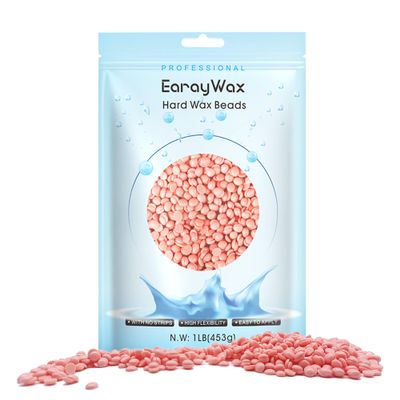 EARAYWAX Hard Wax Beads for Hair Removal - Brazilian Waxing, Sensitive Skin, Face, Eyebrow, Legs at Home - 1lb Pearl Wax