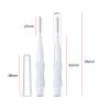 30Pcs Micro Eyebrow Brush Eyelash Extension Applicators Lash Eyebrow Brush Mascara Brush Wand Eyelash Extensions Brush with Cover for Eyebrows and Eyelashes Extensions, White view 2