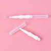 30Pcs Micro Eyebrow Brush Eyelash Extension Applicators Lash Eyebrow Brush Mascara Brush Wand Eyelash Extensions Brush with Cover for Eyebrows and Eyelashes Extensions, White view 3