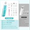 Subay Electric Nail Drill Set, 25000 RPM Professional Manicure Pedicure Kit for Feet Hands Thick Nail Cuticle, 11 in 1 Nail Care Trimmer Buffer E File for Women Men Baby Pets, Green view 4