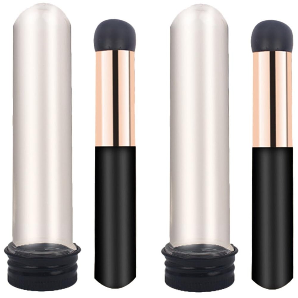 Ipetboom 2pcs Lip Brushes Case Silicone Lipstick Applicator for Precise Makeup Design for Lip Care Reusable Brush Tool for Beauty Enthusiasts