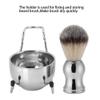 3 in 1 Shaving Brush Kit , Stainless Steel Brush , Handle Badger Hair Shaving Brush , Shaving soaps Bowl and Shaving Brush Holder Super Shaving Set , Stand soaps Bowl Shaving Tool Set view 3