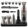 BAHREL Beard Trimmer for Men, All in One Mens Beard Grooming Kit, IPX7 Washable Mustache Nose Hair Trimmer, Foil Trimmer & Body Shaver, Electric Razor for Men Gifts (Color : Silver) view 1
