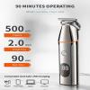BAHREL Beard Trimmer for Men, All in One Mens Beard Grooming Kit, IPX7 Washable Mustache Nose Hair Trimmer, Foil Trimmer & Body Shaver, Electric Razor for Men Gifts (Color : Silver) view 3